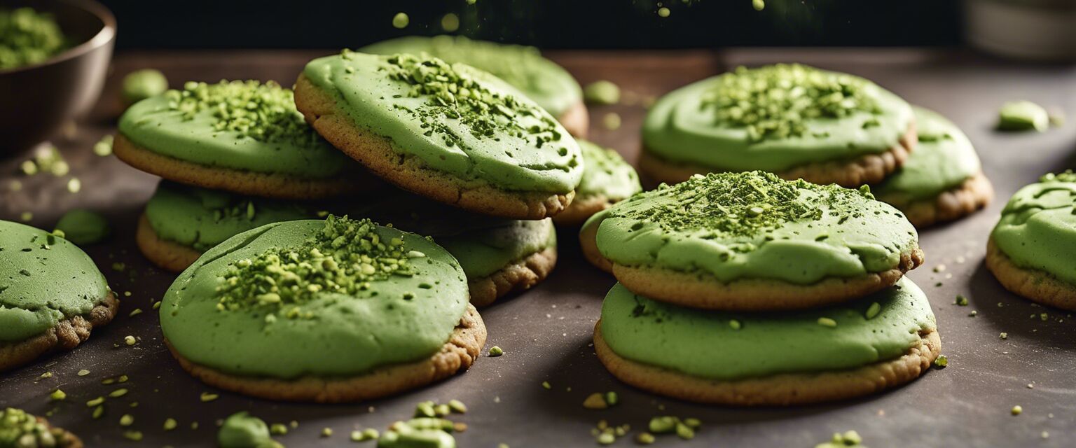 Matcha Birthday Cake Cookies