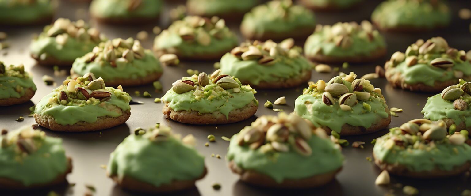 Pistachio Birthday Cake Cookies